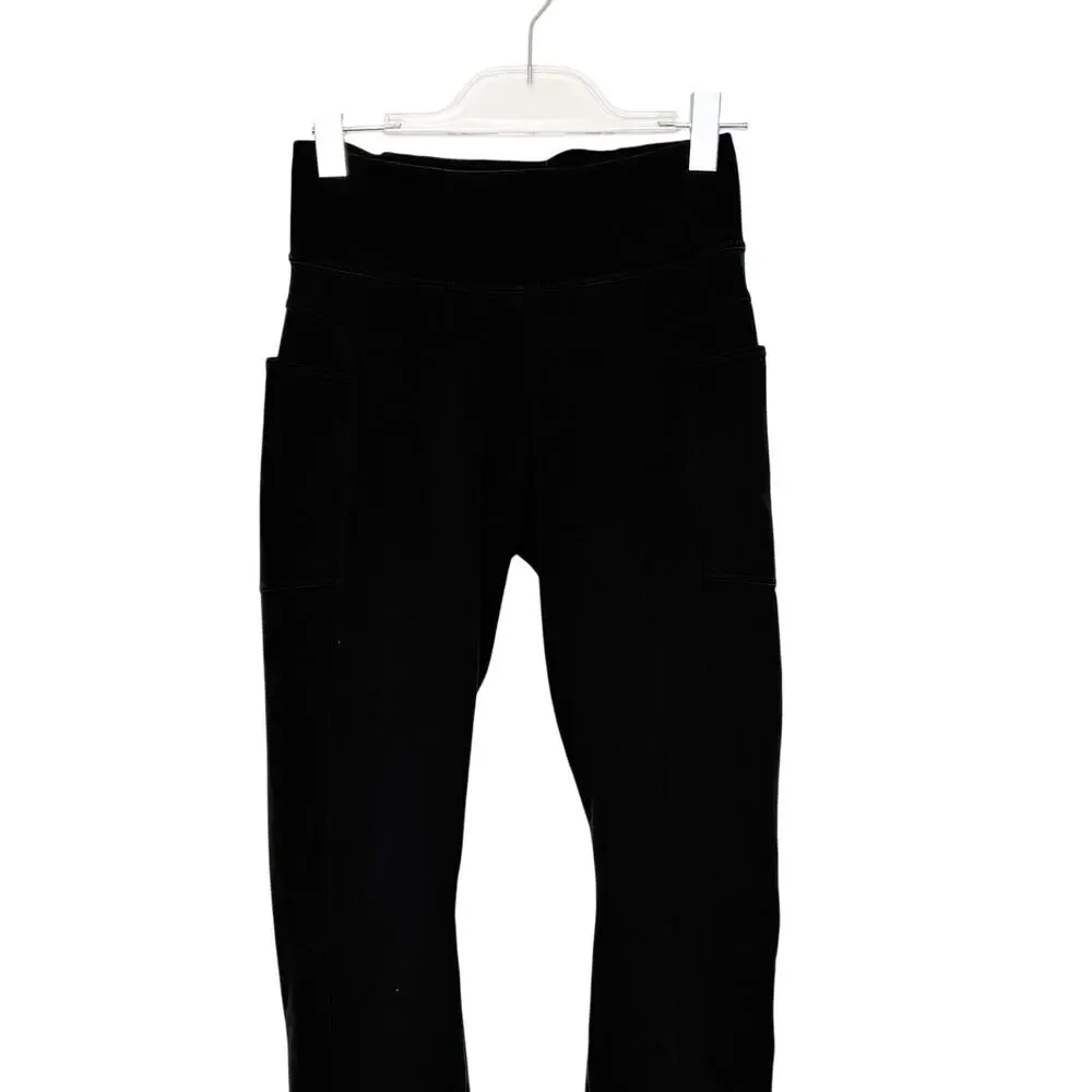 NIKE High Rise Pull-On Jogger Pants Elastic Waist Slim Fit Black Womens Size M